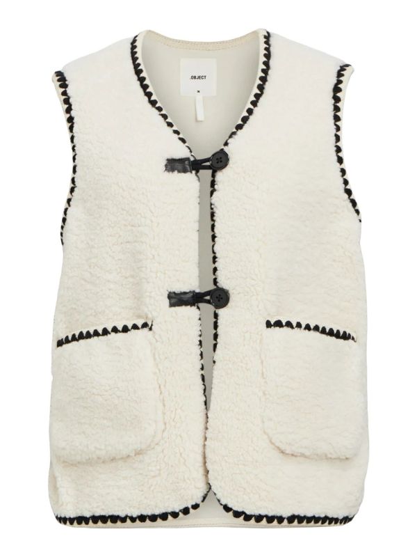 Object Pauline Waistcoat White Sand  (23045119 white sand) - Schoenen Caramel (Sint-Job-in-’t-Goor)