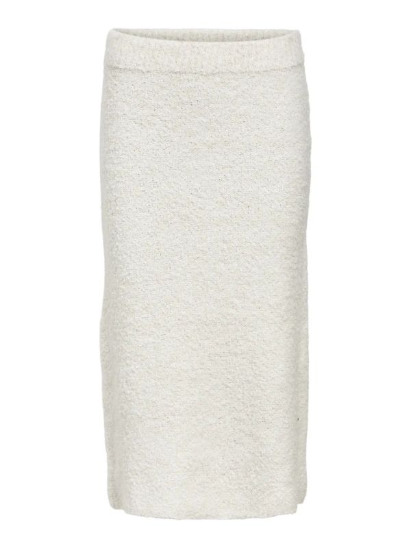 Object Tolatya Knit Midi Skirt White Sand  (23045605 white sand) - Schoenen Caramel (Sint-Job-in-’t-Goor)