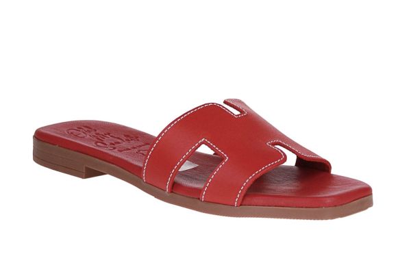 Oh My Sandals Slipper Rood  (5566-ROJO) - Schoenen Caramel (Sint-Job-in-’t-Goor)