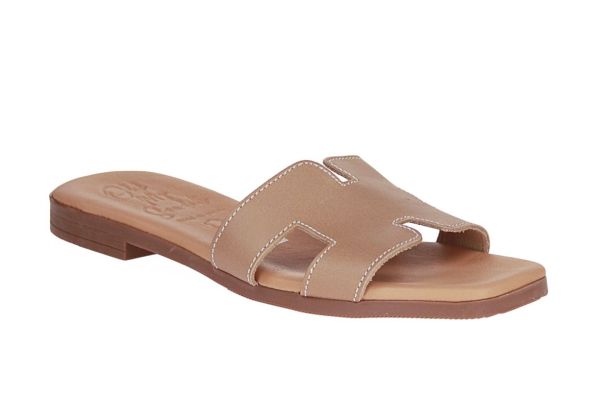 Oh My Sandals Slipper Taupe  (5566-TAUPE) - Schoenen Caramel (Sint-Job-in-’t-Goor)