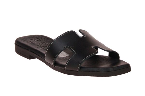 Oh My Sandals Slipper Zwart  (5566-NEGRO) - Schoenen Caramel (Sint-Job-in-’t-Goor)