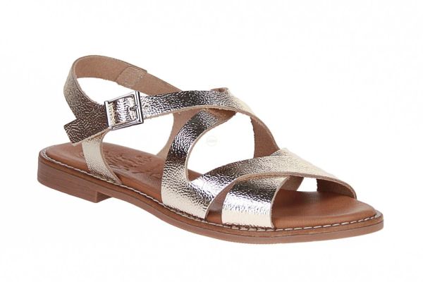 Oh My Sandals Goud Sandaal  (5572-DUNA CHAMPAGNE) - Schoenen Caramel (Sint-Job-in-’t-Goor)