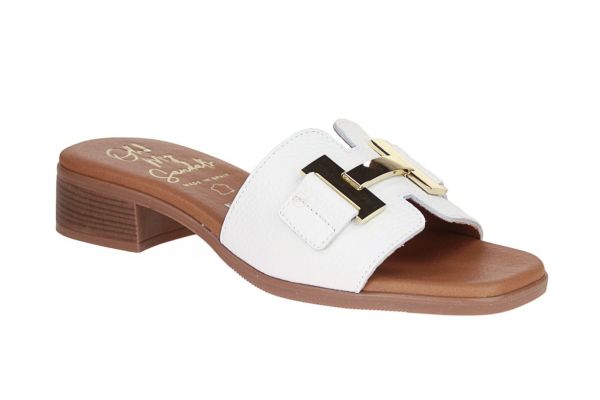 Oh My Sandals Slipper Wit  (5605-BLANCO) - Schoenen Caramel (Sint-Job-in-’t-Goor)