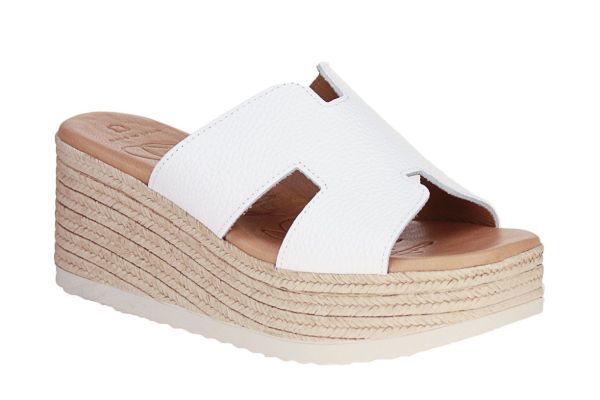 Oh My Sandals Slipper Wit Sleehak  (5710-BLANCO) - Schoenen Caramel (Sint-Job-in-’t-Goor)