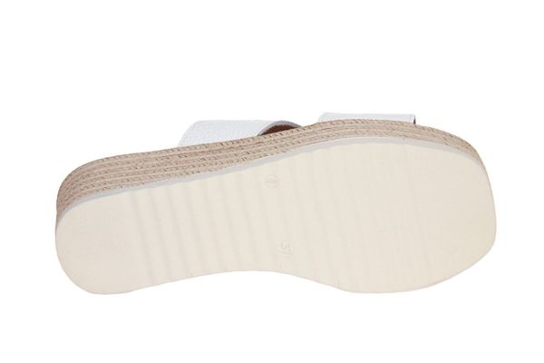 Oh My Sandals Slipper Wit Sleehak  (5710-BLANCO) - Schoenen Caramel (Sint-Job-in-’t-Goor)