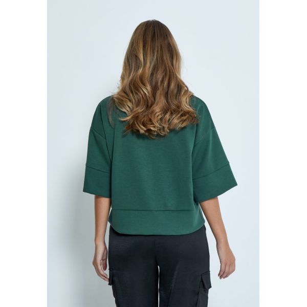 Peppercorn Dicette Half Sleeve Blouse Jungle Green  (PC7248-4112) - Schoenen Caramel (Sint-Job-in-’t-Goor)