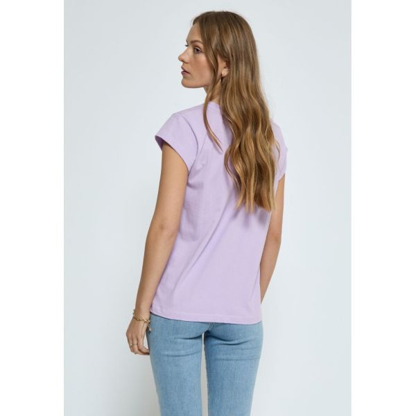 Peppercorn Trishia GOTS T-Shirt Lavendula Purple  (PC7775-7222) - Schoenen Caramel (Sint-Job-in-’t-Goor)