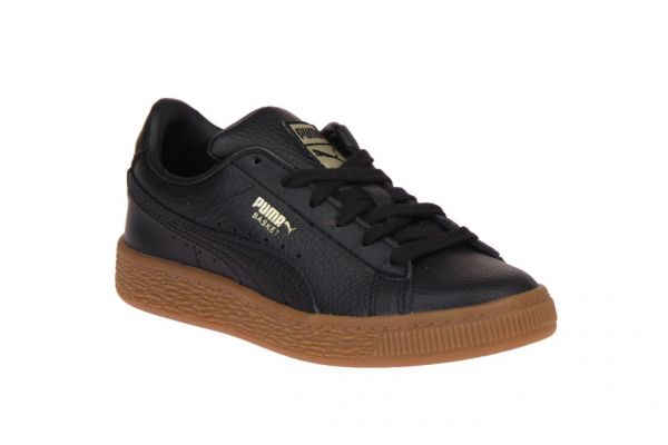 Puma Classic Gum PS Zwarte Sneaker  (366669-01) - Schoenen Caramel (Sint-Job-in-’t-Goor)