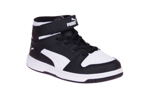 Puma Rebound LayUp SL PS Zwart-Witte Sneaker  (370488-01) - Schoenen Caramel (Sint-Job-in-’t-Goor)