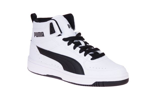 Puma Rebound Joy Wit-Zwarte Sneaker  (374765-02) - Schoenen Caramel (Sint-Job-in-’t-Goor)