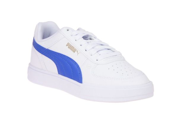 Puma Caven JR Wit-Blauwe Sneaker  (382056-16) - Schoenen Caramel (Sint-Job-in-’t-Goor)
