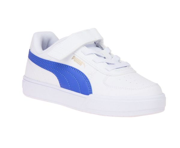 Puma Caven AC+ PS Wit-Blauwe Sneaker  (389307-16) - Schoenen Caramel (Sint-Job-in-’t-Goor)