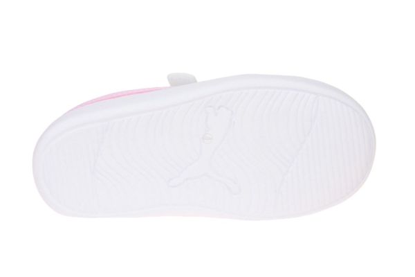 Puma Courtflex V2 V Inf Wit-Roze Sneaker  (371544-35) - Schoenen Caramel (Sint-Job-in-’t-Goor)