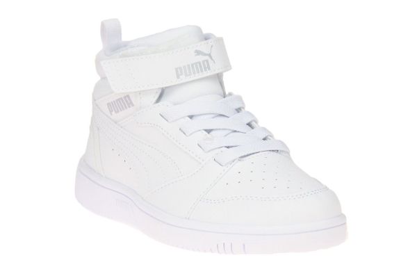 Puma Rebound V6 Mid AC+PS White  (393832-05) - Schoenen Caramel (Sint-Job-in-’t-Goor)