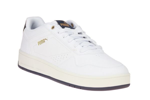 Puma Court Classic White-Galactic Gray  (395018-11) - Schoenen Caramel (Sint-Job-in-’t-Goor)