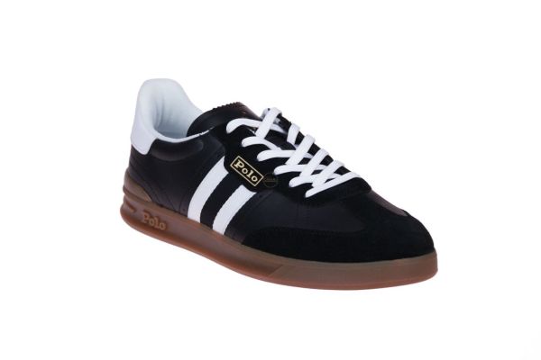 Ralph Lauren Polo HTR Aera Zwarte Sneaker  (809877603003) - Schoenen Caramel (Sint-Job-in-’t-Goor)
