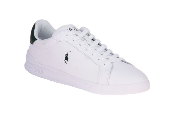 Ralph Lauren Polo HRT CT II Wit-Groene Sneaker  (809829824004) - Schoenen Caramel (Sint-Job-in-’t-Goor)