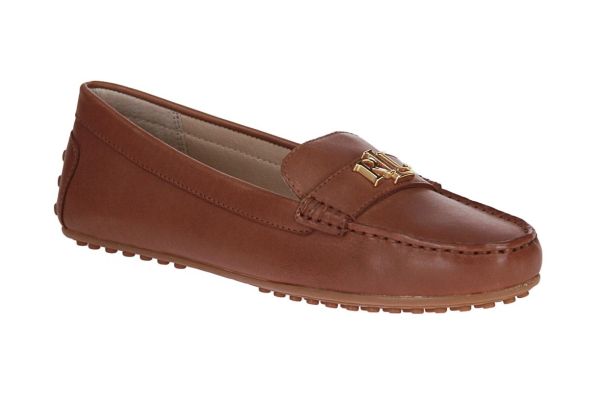 Ralph Lauren Barnsbury Cognac Moccasin  (802925635002) - Schoenen Caramel (Sint-Job-in-’t-Goor)