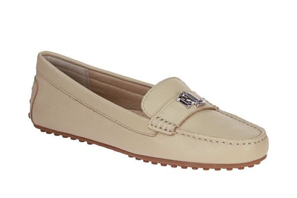 Ralph Lauren Barnsbury Beige Moccasin  (802942768011) - Schoenen Caramel (Sint-Job-in-’t-Goor)