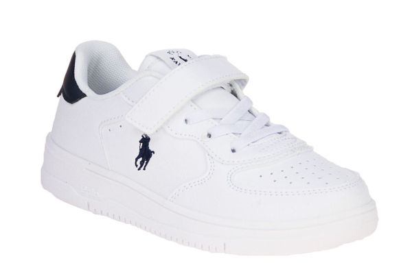 Ralph Lauren Polo Masters Court PS Wit-Blauw  (MASTERSCOURT PS WT/BLW) - Schoenen Caramel (Sint-Job-in-’t-Goor)