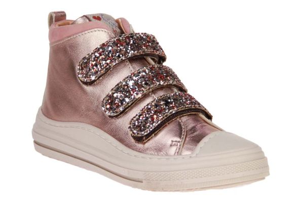 Romagnoli Roze Metallic Sneaker  (5453-F047) - Schoenen Caramel (Sint-Job-in-’t-Goor)