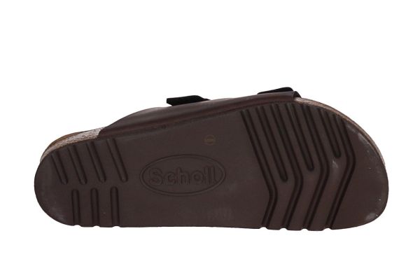 Scholl Julien Donker Bruin Slipper  (F30769 TESTA) - Schoenen Caramel (Sint-Job-in-’t-Goor)