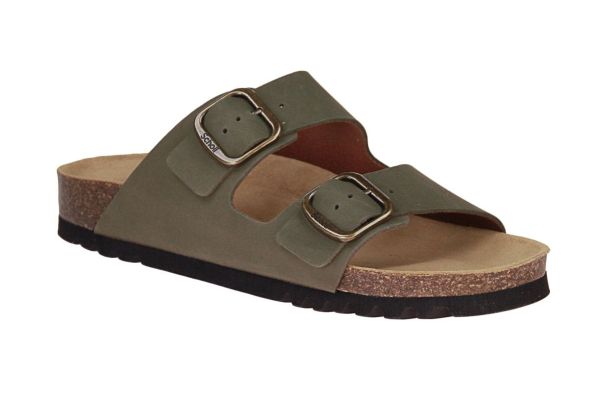 Scholl Josephine Khaki Slipper  (F32174 KHAKI) - Schoenen Caramel (Sint-Job-in-’t-Goor)