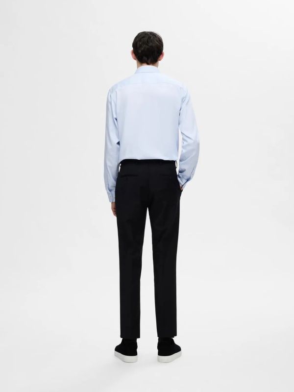 Selected Homme Slim Performance Shirt Light Blue Mixed With White  (16092939 light blue white) - Schoenen Caramel (Sint-Job-in-’t-Goor)