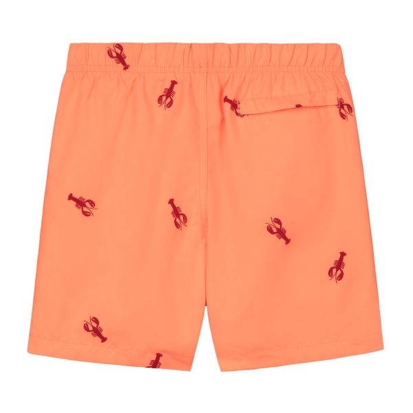 Shiwi Boys Swimshort Lobster Embroidery Neon Orange  (2431110212-208) - Schoenen Caramel (Sint-Job-in-’t-Goor)