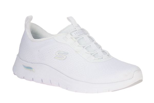 Skechers Arch Fit Vista Gleaming White Vegan  (104377-WHT) - Schoenen Caramel (Sint-Job-in-’t-Goor)