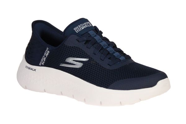 Skechers Slip-Ins Go Walk Flex Navy-White  (124836-NVW) - Schoenen Caramel (Sint-Job-in-’t-Goor)