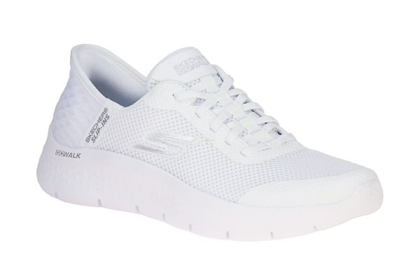 Skechers Slip-Ins Go Walk Flex White  (124836-WHT) - Schoenen Caramel (Sint-Job-in-’t-Goor)