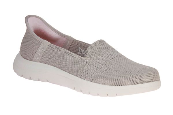 Skechers Slip-Ins On-The-Go Flex Taupe  (138181-TPE) - Schoenen Caramel (Sint-Job-in-’t-Goor)