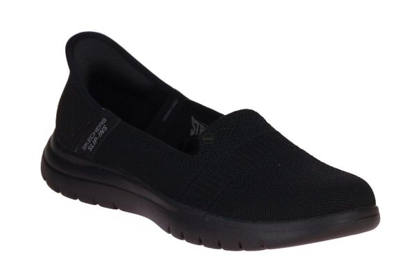 Skechers Slip-Ins On The Go Flex Black  (138181-BBK) - Schoenen Caramel (Sint-Job-in-’t-Goor)