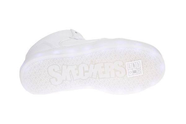 Skechers Energy Lights Witte Sneaker  (90600L) - Schoenen Caramel (Sint-Job-in-’t-Goor)