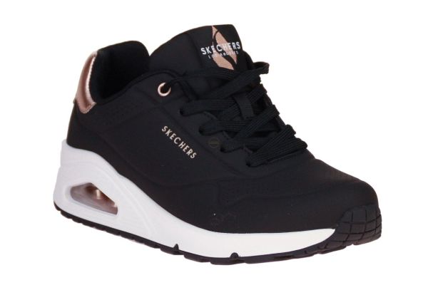 Skechers Uno Golden Air Zwarte Sneaker  (177094-BLK) - Schoenen Caramel (Sint-Job-in-’t-Goor)