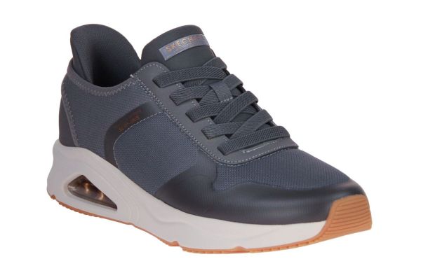 Skechers Slip-Ins Tres-Air Uno Charcoal  (183093-CHAR) - Schoenen Caramel (Sint-Job-in-’t-Goor)