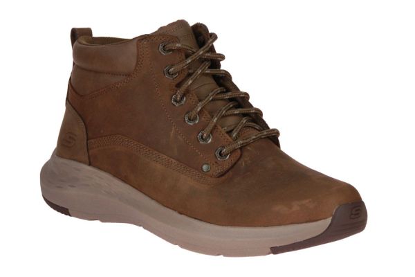 Skechers Parson Relaxed Fit Bruin  (205175-DSRT) - Schoenen Caramel (Sint-Job-in-’t-Goor)