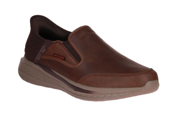 Skechers Slip-ins Slade Cooper Dark Brown  (205237-CDB) - Schoenen Caramel (Sint-Job-in-’t-Goor)