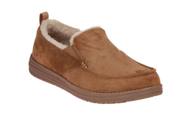 Skechers Melson Willmore Camel Pantoffel  (210355-TAN) - Schoenen Caramel (Sint-Job-in-’t-Goor)