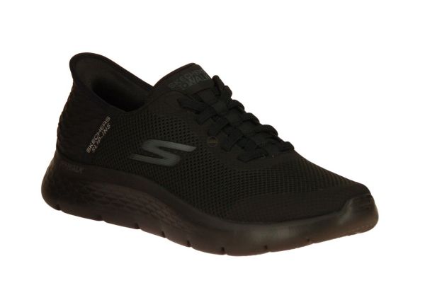 Skechers Slip-Ins Go Walk Flex Black  (216324-BBK) - Schoenen Caramel (Sint-Job-in-’t-Goor)