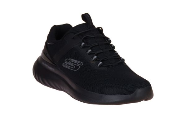 Skechers Bounder 2.0 Zwarte Sneaker Vegan  (232673-BBK) - Schoenen Caramel (Sint-Job-in-’t-Goor)