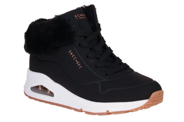 Skechers Uno-Fall Air Zwart  (310539L-BLK) - Schoenen Caramel (Sint-Job-in-’t-Goor)