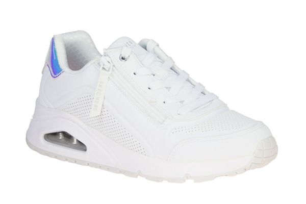 Skechers Uno Gen1 Zip and Stride White  (310554L-WHT) - Schoenen Caramel (Sint-Job-in-’t-Goor)