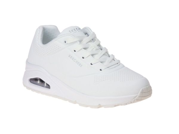 Skechers Uno Stand Air Witte Sneaker  (73690-WHT) - Schoenen Caramel (Sint-Job-in-’t-Goor)