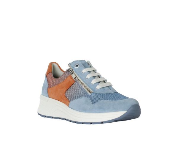 Solidus Karma Sneaker Blauw-Oranje  (59500-90431) - Schoenen Caramel (Sint-Job-in-’t-Goor)