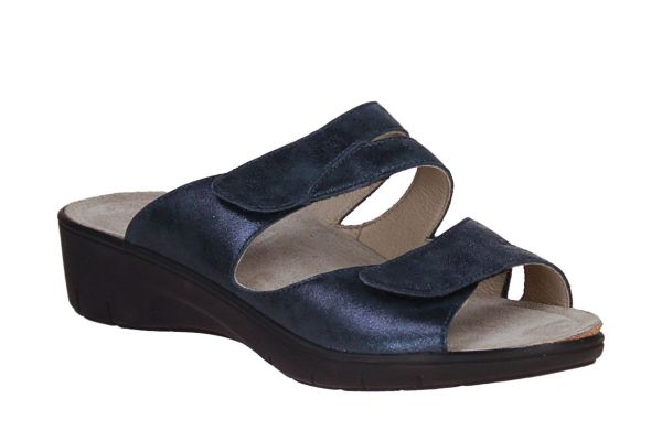 Solidus Gina Blauwe Slipper G-leest  (24009-80722) - Schoenen Caramel (Sint-Job-in-’t-Goor)