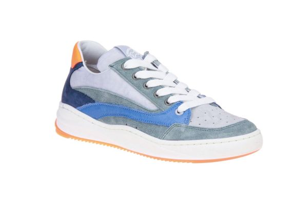 Stones and Bones Tonyo Grijze Sneaker  (TONYO-LGREY/PETROL) - Schoenen Caramel (Sint-Job-in-’t-Goor)