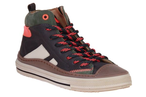 Stones and Bones Laset Kaki Sneaker  (LASET ANTRACIT OLIVE) - Schoenen Caramel (Sint-Job-in-’t-Goor)