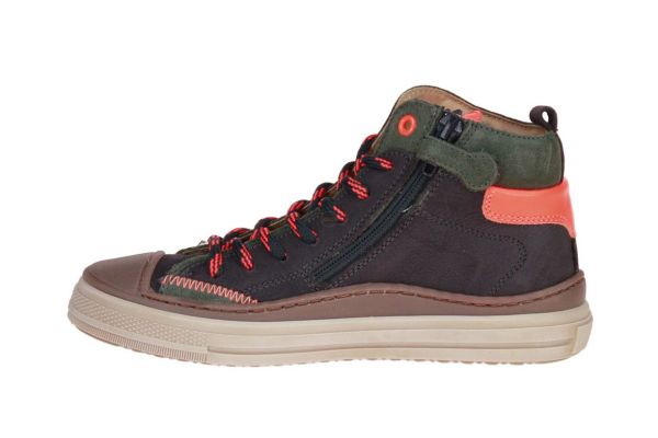 Stones and Bones Laset Kaki Sneaker  (LASET ANTRACIT OLIVE) - Schoenen Caramel (Sint-Job-in-’t-Goor)